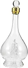 iplusmile Transparent Wine Decanter Creative Sailboat Design Glass Bottle for Whiskey Juice Water Decor for Hotels Kitchens
