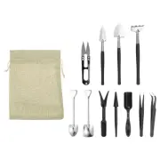 12 Pcs Transplanting Tools Set Succulent Tools Set Mini Tools Kit Black