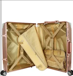 20吋行李箱防盜鋁框360度旋轉鋁合金防撞角PC+ABS彈力手把 (2.4折)