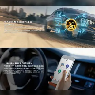 MIO MiVue™ 955WD 前4K後2K 安全預警六合一 GPS WIFI 雙鏡頭行車記錄器 送128G基本安裝