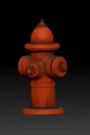 Diorama Scene Prop Resin 1/43 Red fire hydrant Miniature Figure Painted Toys