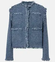 [Sacai] Sacai Denim tweed jacket AU 12 blue