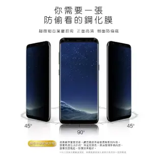 Samsung S8+ S9+ S8 S9 Note8 Note9 曲黑高清防窺鋼化膜手機保護貼(S8保護貼 S8鋼化膜)