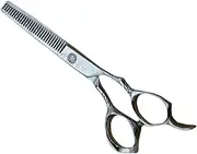 Stainless Steel Hair Scissors Hair Thinning Scissors 17cm Two-sided Salon Home Haircut Scissors Random Style