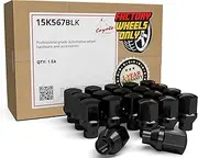 Wheel Accessories Parts 20 Pcs 9/16"-18 Thread ET OEM Style Lug Nuts 1.77" Long Black 7/8" 22mm Hex 6036433AA ｜ 611-204 Fits Chrysler Aspen ｜ Dodge Dakota Durango RAM 1500 ｜ RAM 1500 Dakota