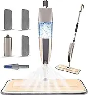 Microfiber Spray Mop for Floor Cleaning - Dry Wet Wood Floor Mop With 3 Washable Pads and Sprayer for Kitchen, Hardwood, Laminate, Ceramic Tiles