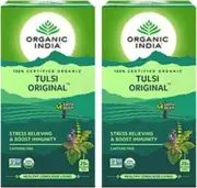 Pack of 5 - Organic India Tulsi Original - 25 Tea Bags Free Shipping