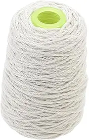 BESPORTBLE 1 Roll Engineering Cotton Rope Twine Rope Twine Heavy Duty Outdoor Binding Rope Cotton Cord for Jewelry Making Party Cotton Rope Cotton Braided Rope DIY Supply Craft DIY Rope White