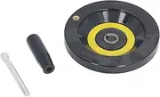 Respicefinem 16x160mm Lathe Hand Wheel with Detachable Handle Back Handwheel Ideal for Milling Grinding Machines and Various Industrial Machine Tools