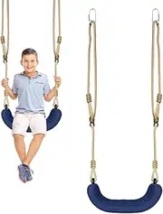 Swing for Kids - Playground Swing - Adjustable Rope Hammock Seat Non-Slip Trapeze for Patio Daycare Backyard Beach Courtyard Porch School Pool Park Garden