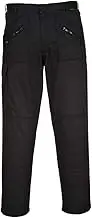 Portwest Workwear S887 Mens Action Trousers Black 42T