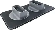 Ear Clear Dog Bowl and Mat Set, No Spill Food and Water Bowls With Mat, Perfect Feeding Tray for Long Eared Dogs or Breeds, No Mess 36 oz Feeder Bowl, Hounds, Cocker Spaniels, Setters