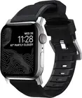 Rugged Strap Watchband for Apple Watch, Silver Hardware, 45 mm