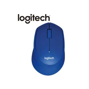 Logitech 羅技 M331 靜音滑鼠-藍