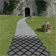 2 Inch Ground Grating, 3.3ft/ 6.6ft/ 10ft/ 13ft/ 16ft/ 20ft WideGround Geo Grid for Erosion Control/Retaining Wall - Outdoor Driveway, Permeable Gravel Granite Stabilizer,Parking(2x3m(6.5x10ft))