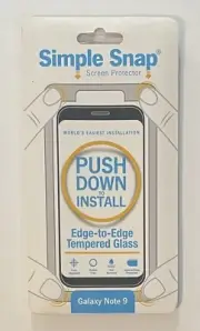Simple Snap Screen Protector Easy Install Tempered Glass Samsung Galaxy Note9