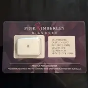 0.07 Ct Australian Argyle Pink Rose Diamond-6PR. Pink Kimberley Authenticity