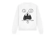 SpongeBob SquarePants Unisex Adult Doogle Face Sweatshirt (White) - UTTV12680