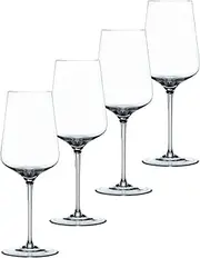 [Nachtmann] ViNOVA Red Wine Glass, Set of 4, Clear, 18.6-Ounces, Made of Crystal Glass, Clear, Long Stemmed Wine Glasses, Tulip Shaped Cup, Dishwasher Safe