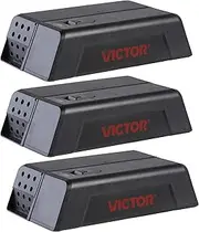 Victor M250SSR-3 Indoor Humane Electronic Mouse Trap - No Touch, No See Electric Instant Kill Mouse Trap - 3 Traps