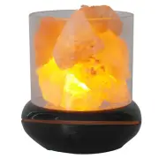Diffuser Crystal Salt Stone Night Light Mist Humidifier USB Essential Oil2282
