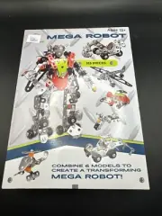 Erector Set Transformer Mega Robot for Boys - Girls | 6-In-1 Metal Model Kits