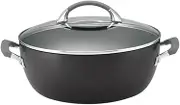 Anolon Endurance Plus Covered Casserole, 30 cm Size Black