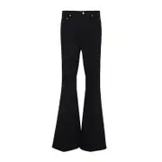 [Rick Owens] Rick Owens-Black Cotton Bolan Bootcut Pants-Uomo 32 WAIST