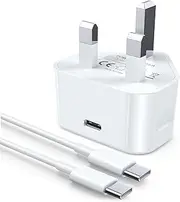 USB C Charger, for apple Phone 16/15 Charger, Super Fast Charging Block 25W USB C Plug Cable Cord 1.8M for iPhone 16/15, 15 Plus, 15 Pro, 15 Pro Max, iPad, iPad Pro 12.9 Gen 5/4/3
