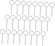 ETHZZLE 200pcs Mobile Phone Card Removal Needle Ejector Pin Sim Card Removal Tool Mobile Pins Sim Tray Ejector Tool Silver Stainless Steel