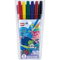 在飛比找Yahoo奇摩購物中心優惠-Pentel 飛龍牌 S3602-06 彩色筆6色組