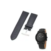 FS5500SET 22mm Black Leather Watch Strap For Fossil