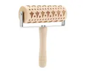 Wooden Embossing Rolling Pin Cookie Cake Baking Tool Xmas Dough Roller - Christmas Tree