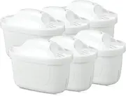 Bushora 6 Pcs Water Filter for Brita Maxtra+ Plus, Maxtra Pro All-in-1, Compatible with Brita Marella Jug, Kettle, Water Filter Cartridges, Replacement