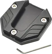 ZHAOYUFEN Universal Electronic Motorcycle E-bike Scooter Kickstand Extender Foot Side Stand Extension Pad Support Plate Anti-skid Base(Black)