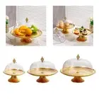 Cake Stand with Lids Cake Plate Table Display Fruite Plate Cake Tray for Wedding