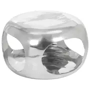 Coffee Table Aluminium 50x50x30 cm Silver vidaXL