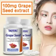 Grape Seeds Extract Capsules 100mg - 95% Polyphenols, Antioxidant Support