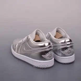 Air Jordan 1 Low Metallic Silver AJ1  復古籃球鞋 銀白 FN5030-001