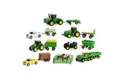 John Deere Tractor Toy and Truck Toy Value Set - 20 Farm Toys - Includes Tractors, Trucks, Fencing, and Horse Toy - Toddler Ages 5 Years and Up