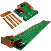 Putting Green Golf Practice Putting Mat Indoor with Automatic Ball Return Golf P