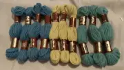 10 X DMC LAINE COLBERT WOOL SKEINS LOT BULK NO 7