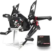 Adjustable Foot Pegs (Version 2.0) for Z900 ZR900 2020-2024 Set Rear Footrests Foot Pegs Foot Boards Accessories Black Z 900 ZR 900 2021 2022 2023