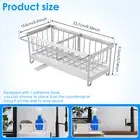 Stainless Steel Kitchen Sink Caddy Rustproof Sink Organizer Sponge Holder xiGDI