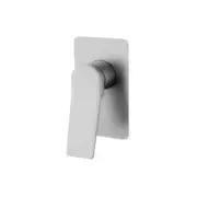 Aquaperla Rushy Brushed Nickel Solid Brass Square With Spout Wall Mixer