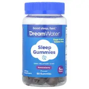 Dream Water, Sleep Gummies, Snoozeberry, 60 Gummies