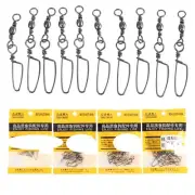 80 Pcs Swivel Curved Pins Circle Hooks for Treble Fishing Kit
