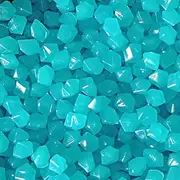 MOCNT Pack of 500 Luminous Stones Garden Glow in The Dark Pebbles Fluorescent Stones for Garden Aquarium Decoration Light Blue 14 x 11 mm