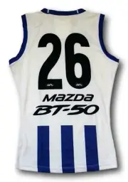 2016 North Melbourne Dan Nielson Player Issue Home Football Jumper Guernsey
