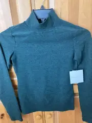 Beyond Yoga Womens Turtleneck Forest Green Spacedye Size XS NWT MSRP $88
